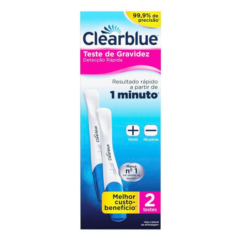 Teste Gravidez Clearblue Plus c/2 Unidades