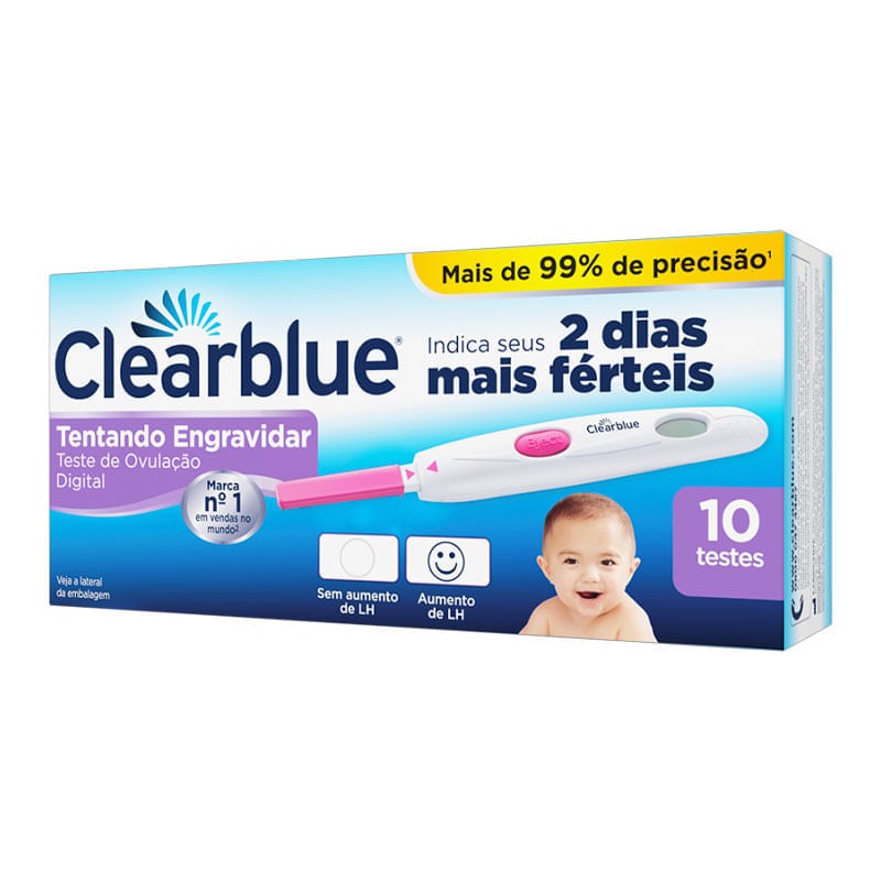 Teste Clearblue Ovulacao Digital c/10