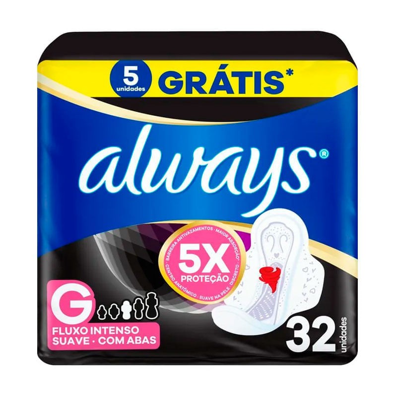 Absorvente Always Pink Noturno com Abas L32p28