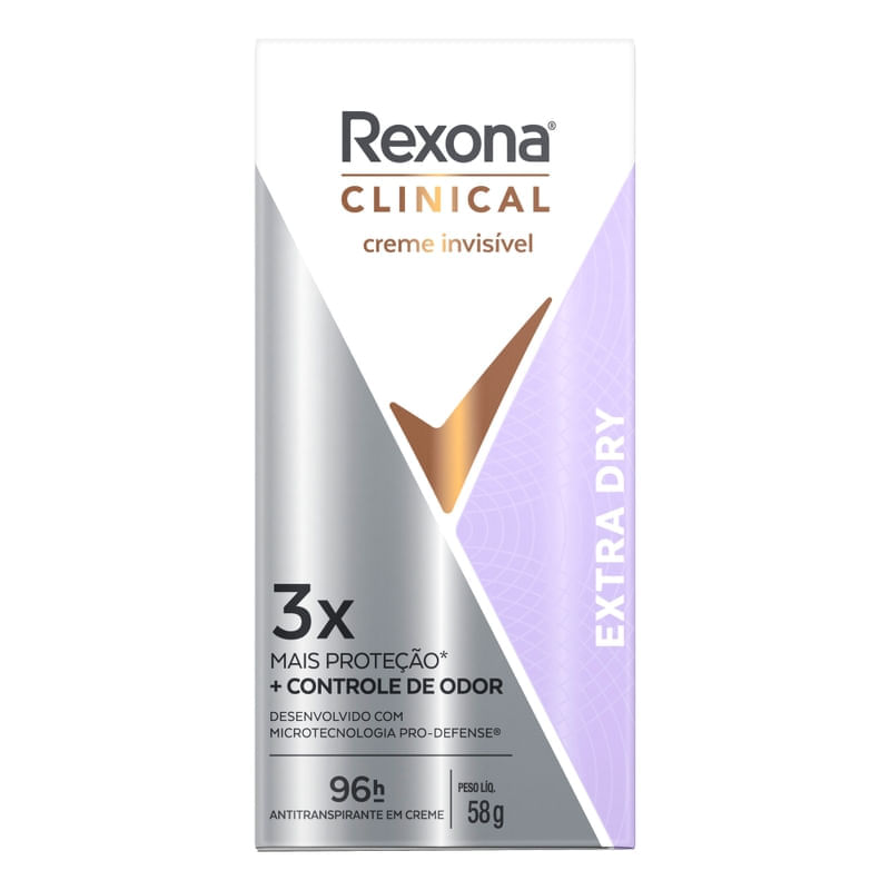 Rexona Clinical Creme Extra Dry 96 Horas 58g