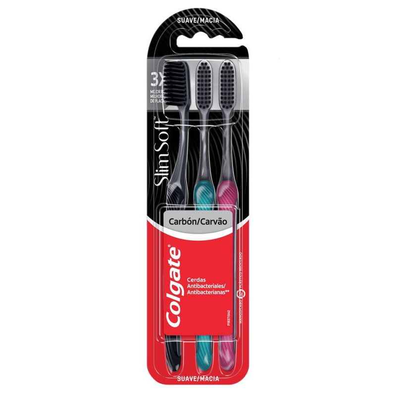 Escova Dental Colgate Slim Black Tripack