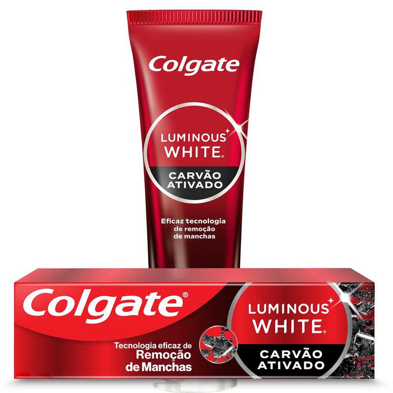 Creme Dental Colgate Luminous White Charcoal 70g