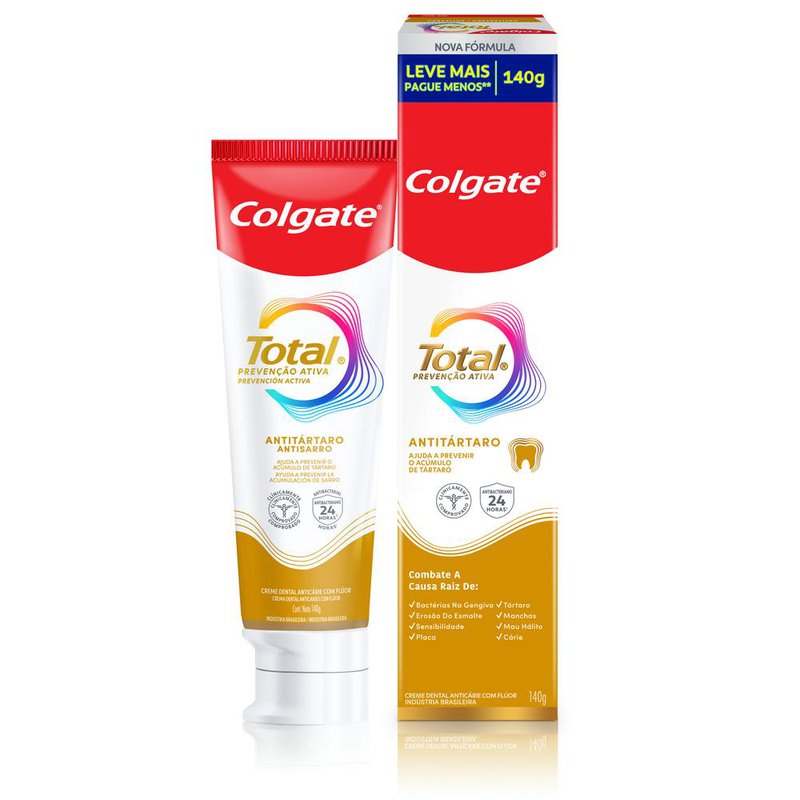 Creme Dental Colgate Total12 Antitartaro 140g