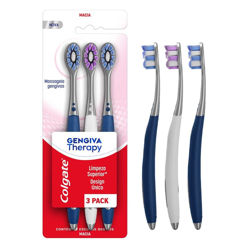 Escova Dental Colgate Gengiva Therapy Com 3