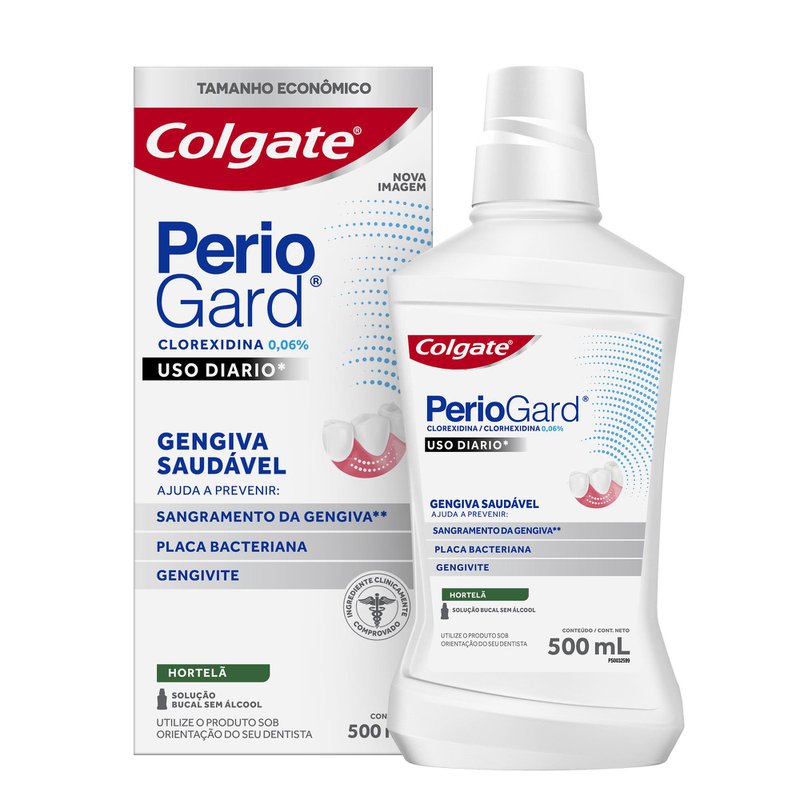 Periogard Solucao Bucal Uso Diario Hortela 0.06% 500ml