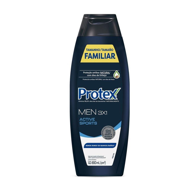 Sabonete Liquido Protex Men Active Sports 650ml