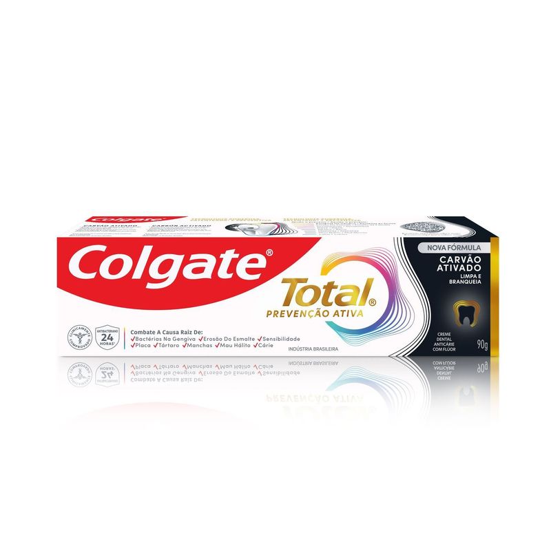 Creme Dental Colg Total 12 Carvão Ativado 90g