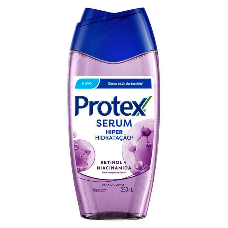 Sabonete Liquido Antibacteriano Protex Serum Retinol Niacinamida Frasco 250ml