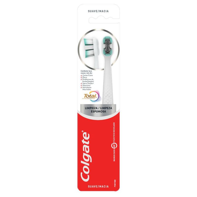 Escova Dental Suave Colgate Total Active Prevention 2 Unidades