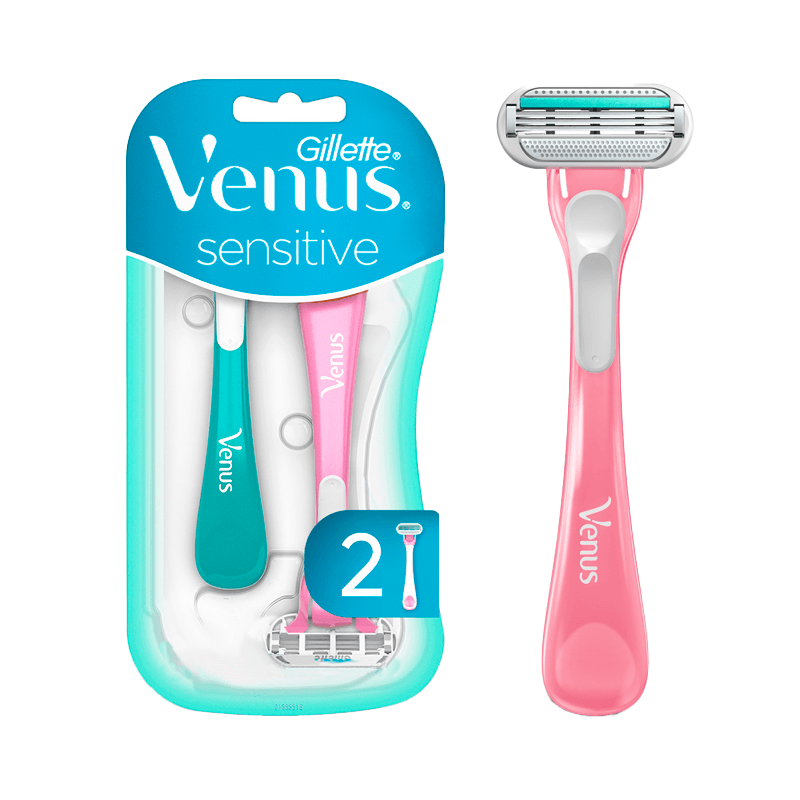 Aparelho Depilatorio Gillette Venus Sensitive 3 Laminas Com 2