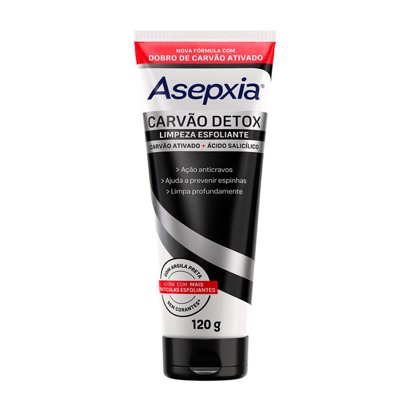 Sabonete Asepxia Esfoliante Carvao Detox 120g