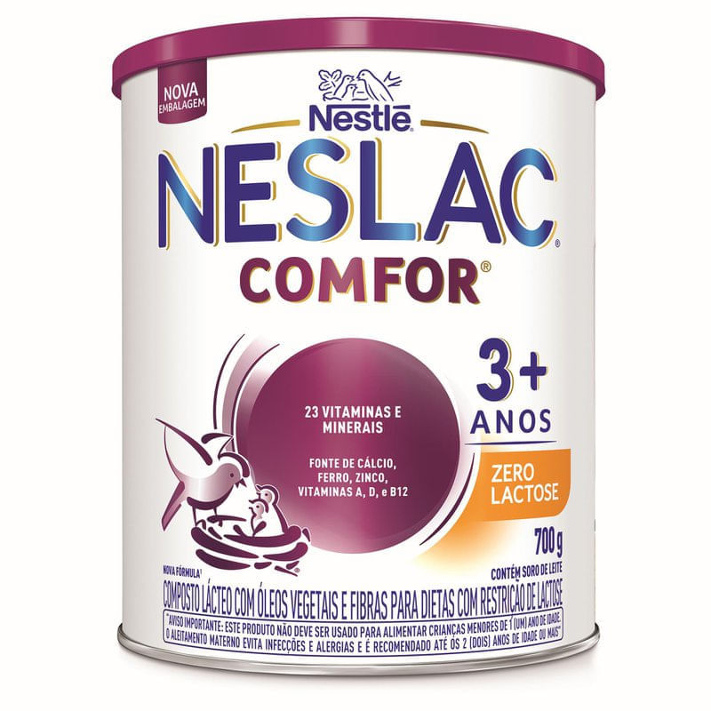 Neslac Comfor Pó Zero Lactose 700g