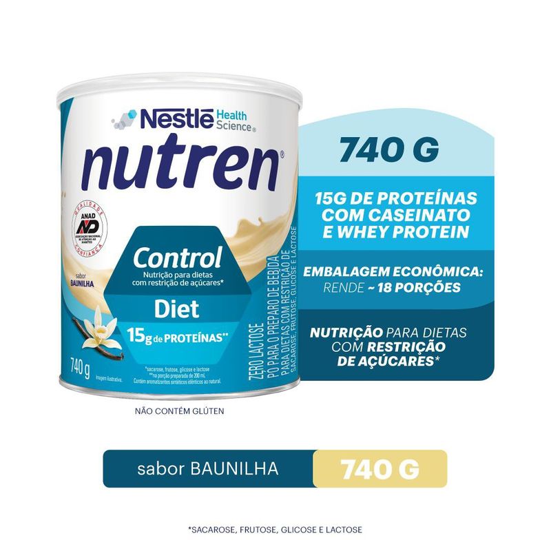 Suplemento Alimentar Nutren Control Baunilha 740g