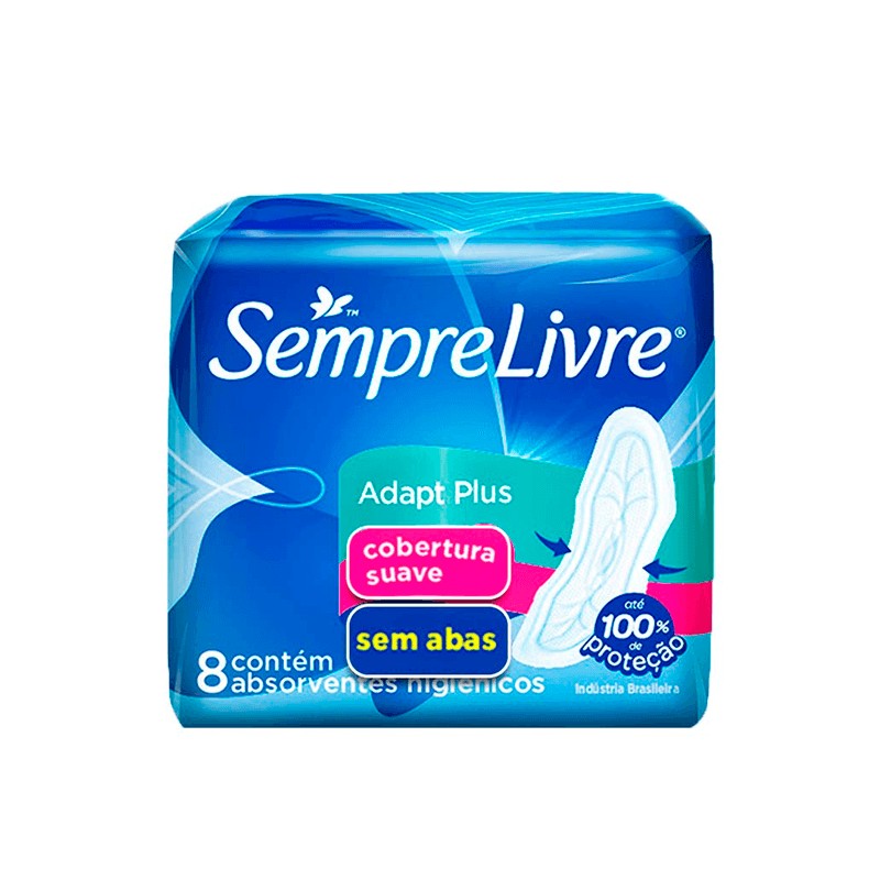Absorvente S Livre Adapt sem Abas
