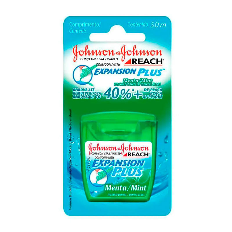 Fio Dental J&J Reach Menta Com 50 Metros