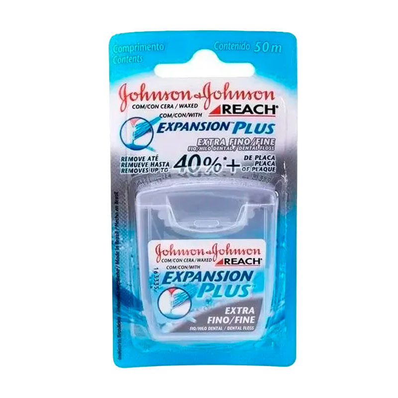 Fio Dental J&J Reach Extra Fino 50 Metros