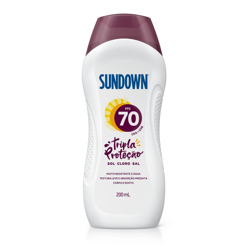 Protetor Solar Sundown Fps70 200ml