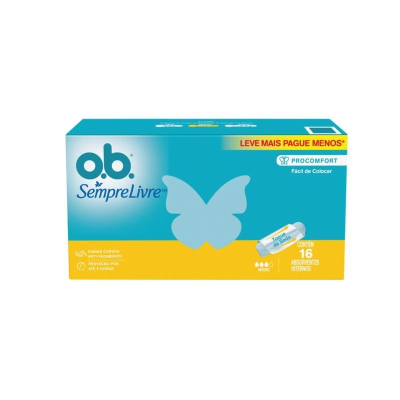 Absorvente OB Pro Comfort Medio L16p-