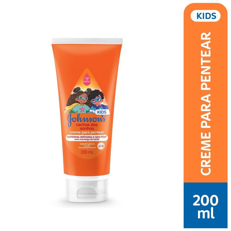 Creme Pentear J&J Baby Cachos 200ml