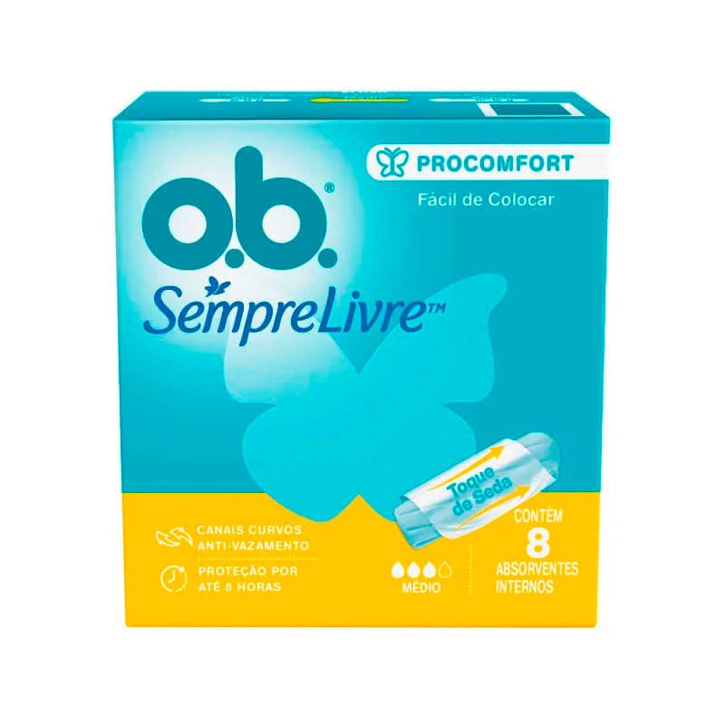 Absorvente OB Pro Comfort Medio 8 un