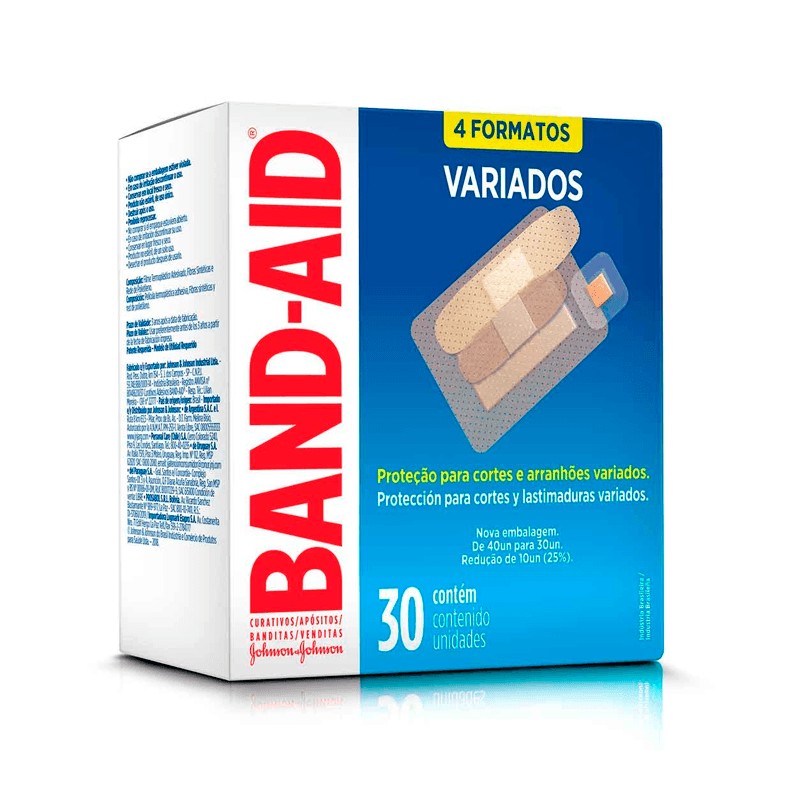 Band-aid Transp Variados 30un