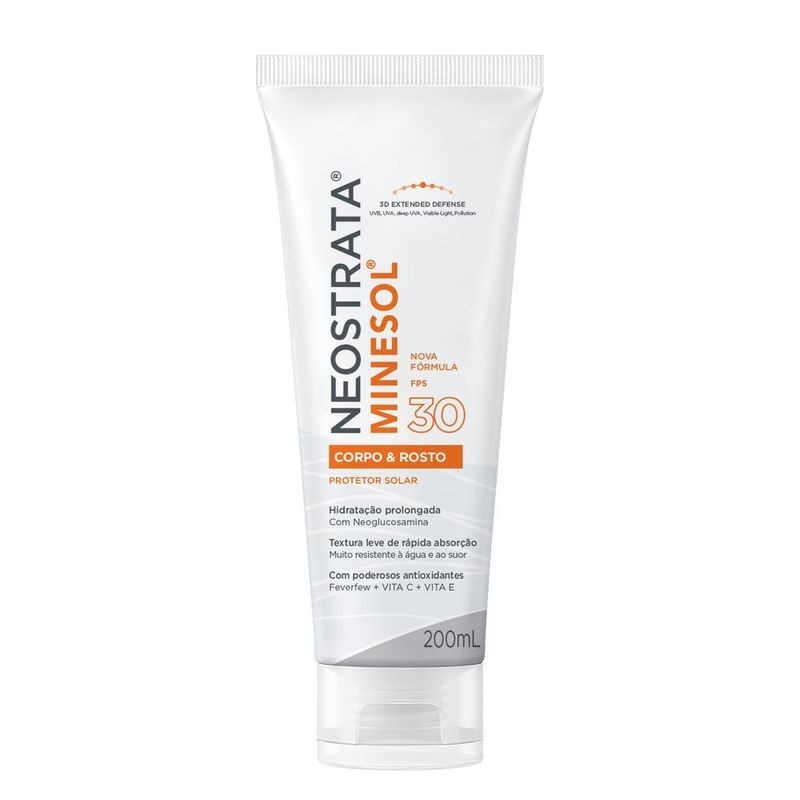 Protetor Solar Neostrata Minesol Rosto E Corpo Fps30 200ml