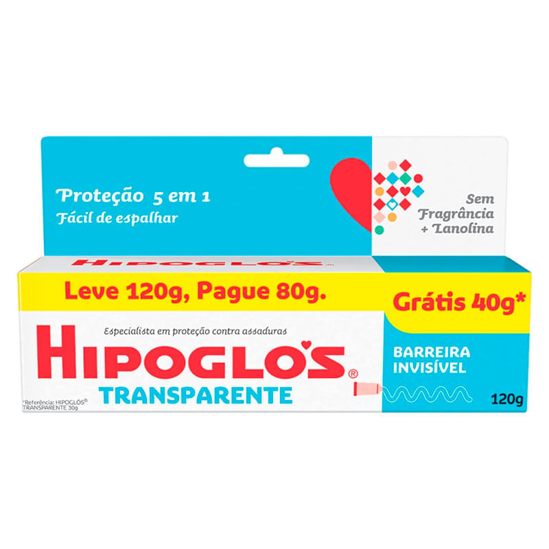 Hipoglos Transparente Leve 120 Pague 80g