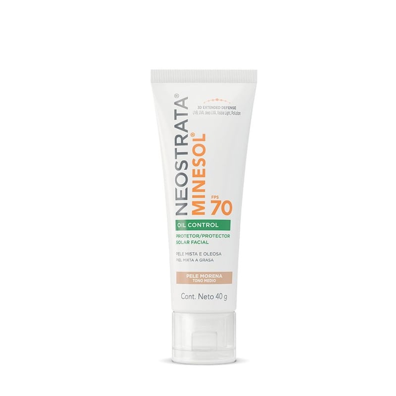 Protetor Solar Neostrata Minesol Oil Medio Claro Fps70 40g