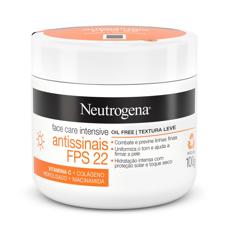Neutrogena Creme Face Care Intensive Fps22 100g