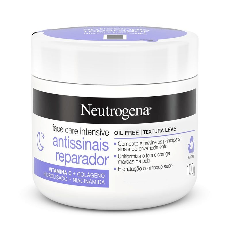 Neutrogena Antissinais Creme Face Care Intensive Reparador 100g