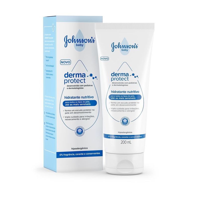 Locao Hidratante J&J Baby Derma Protect 200ml