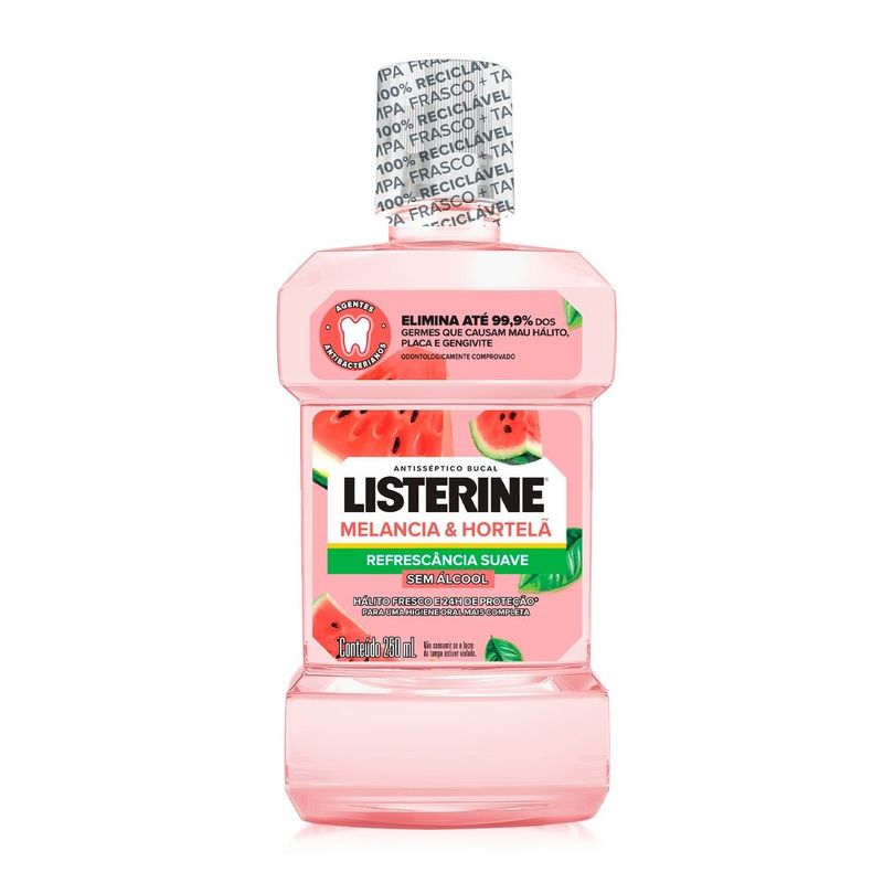 Listerine Antisséptico Melancia E Hortela 250ml
