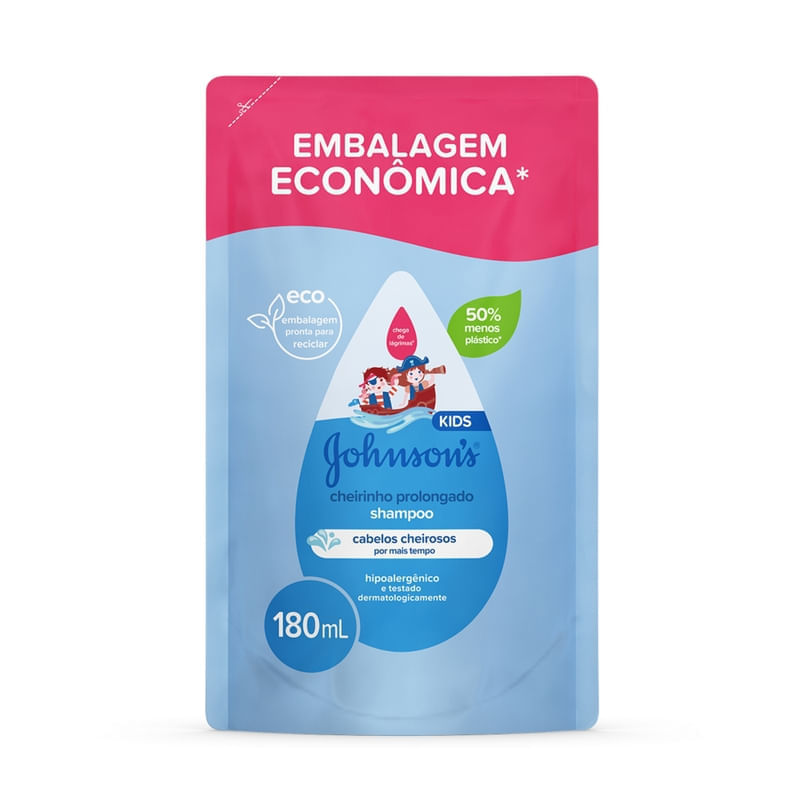 Shampoo J&J Baby Cheirinho Prolongado Refil 180ml