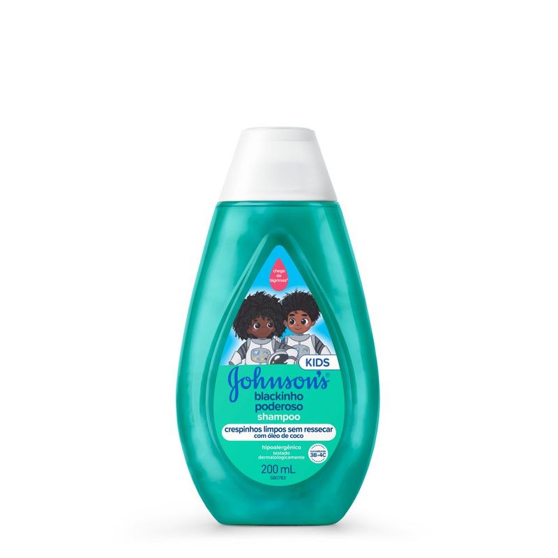 Shampoo J&J Baby Blackinho Poder 200ml