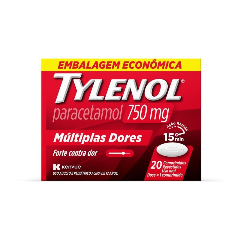 Tylenol 750mg c/20 Comprimidos