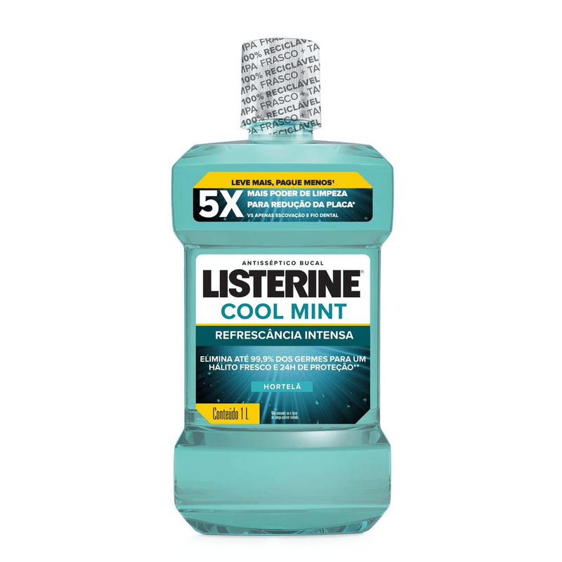 Listerine Antisséptico Cool Mint 1 Litro