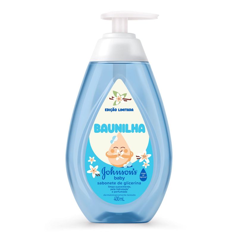 Sabonete Liquido Infantil Johnson S Baby Baunilha 400ml