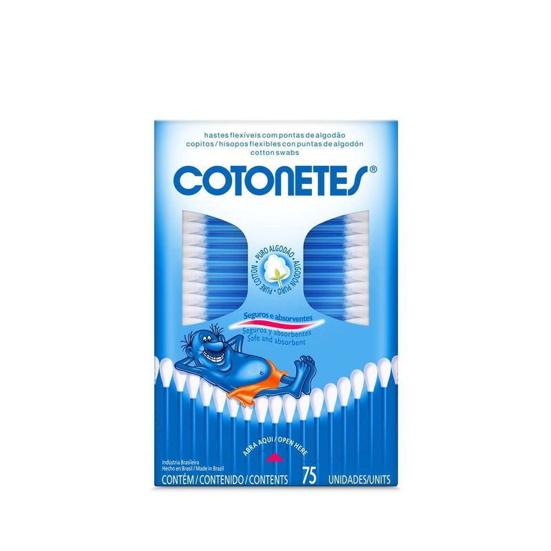 Cotonete J&J Hastes Flexiveis Caixa Com 75