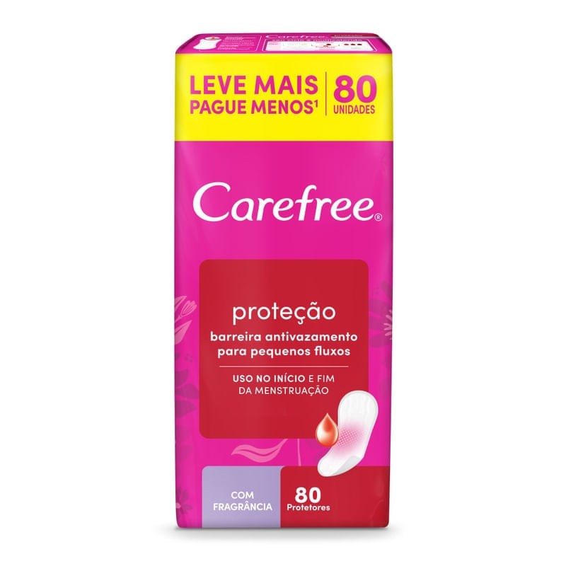 Absorvente Carefree Orig com Perfume L80 P60-demais Prod