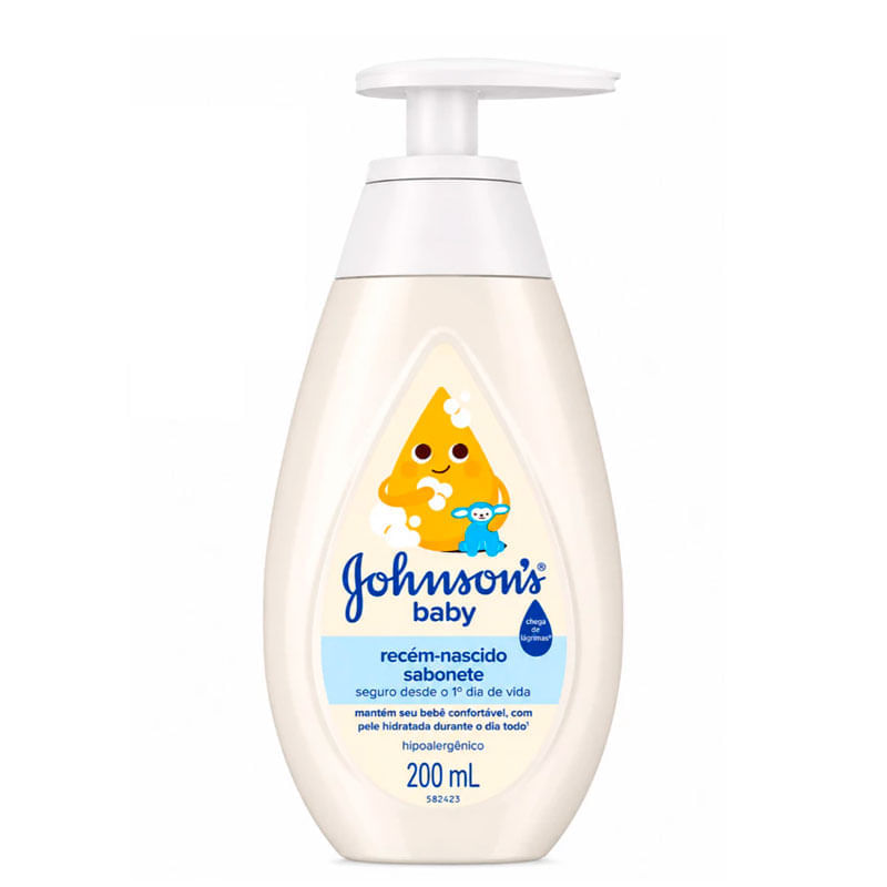 Sabonete Liquido Infantil Johnson's Baby Recem Nascido Com 200ml