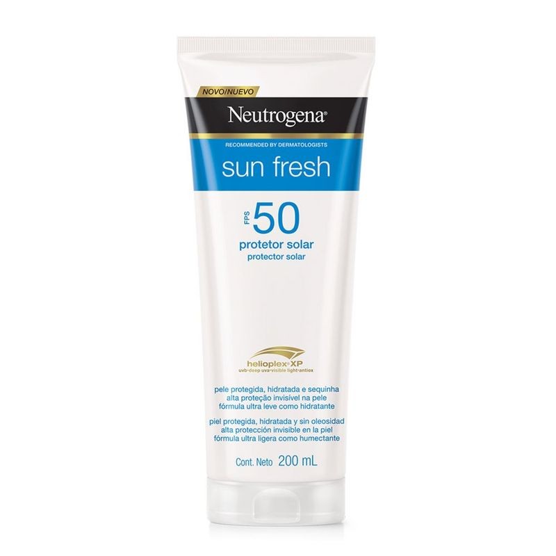 Protetor Solar Neutrogena Sun Fresh Facial E Corporal Fps50 200ml