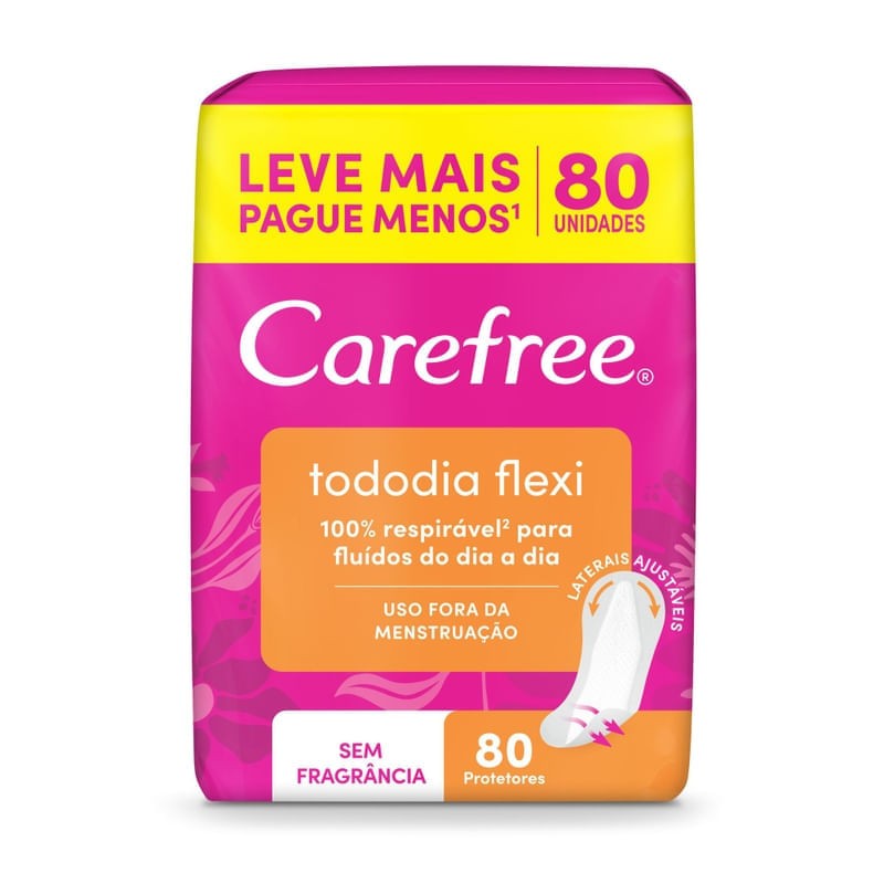 Absorvente Carefree Lv80pg60 Flexi S/fra