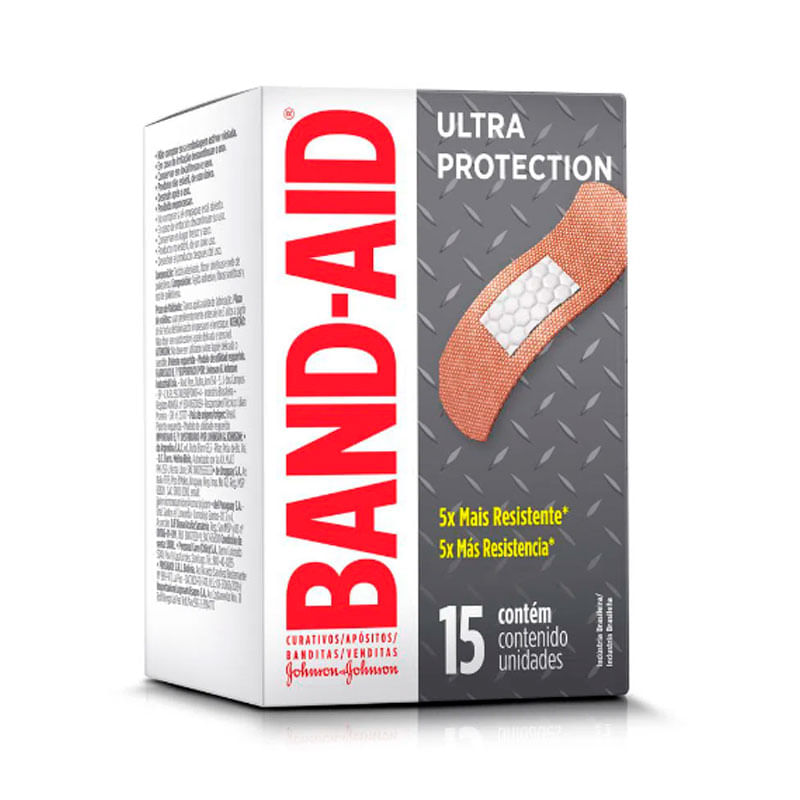 Curativo Band-Aid Ultra Protection Super Resistente Com 15