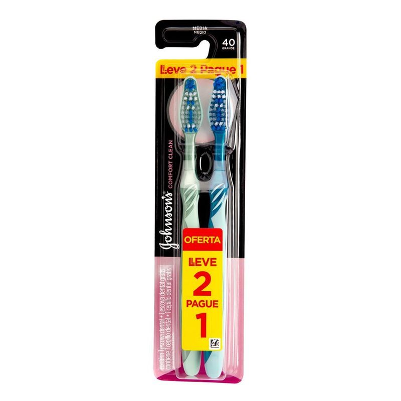 Escova Dental J&J Reach Clean Media Leve 2 Pague 1