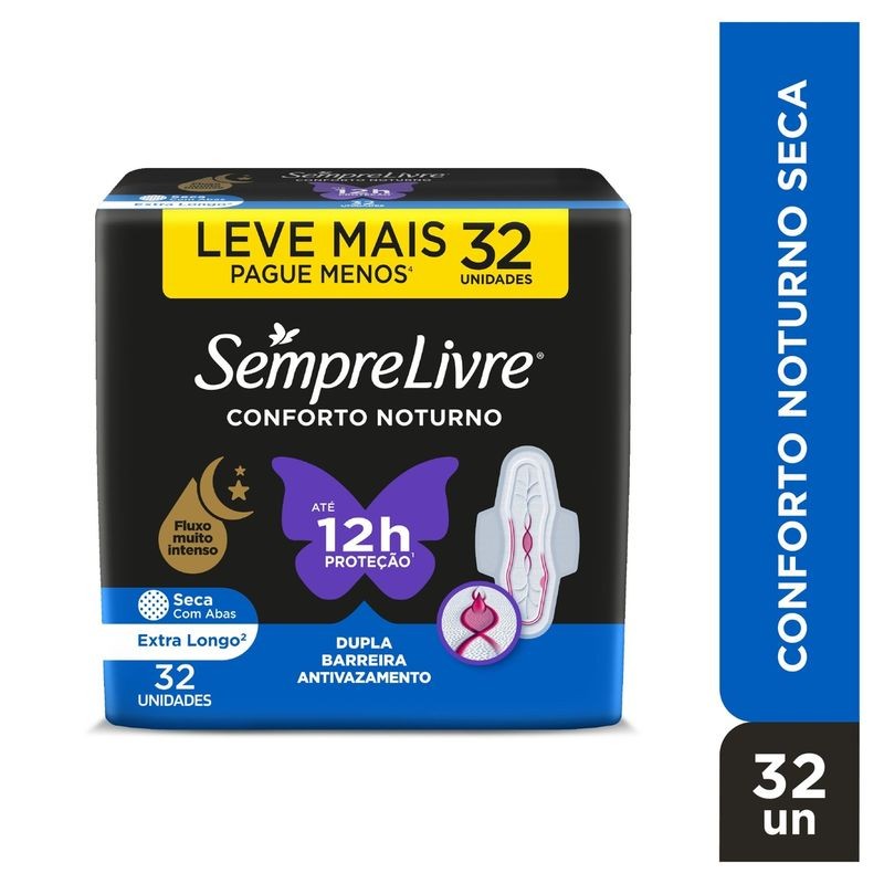 Absorvente Semp Livre No Seca com Abas L32p-