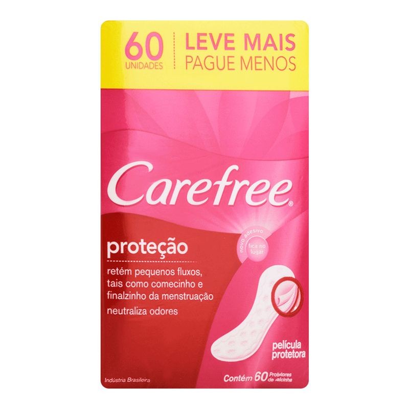 Protetor Diário Carefree Leve 60pg 50