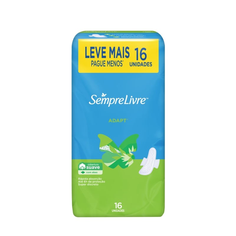 Absorvente S Livre Adapt Lv16pg14 Suave Ca