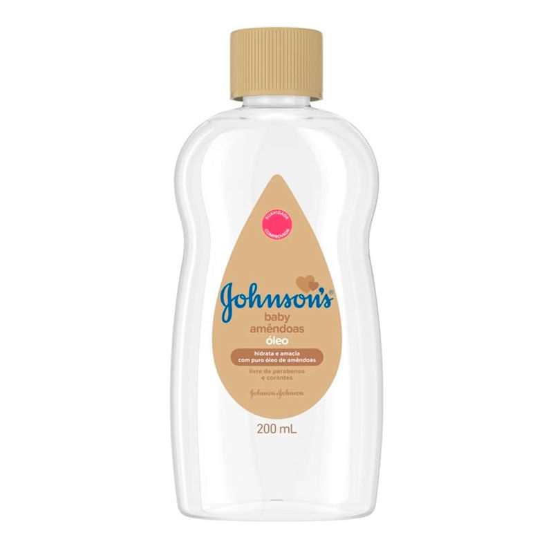 Oleo J&J Baby Com Amendoas 200ml