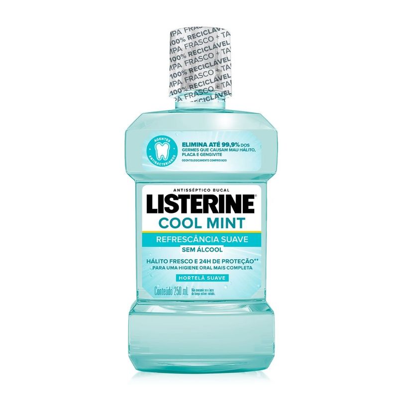 Listerine Antisséptico Cool Mint Zero Alcool 250ml