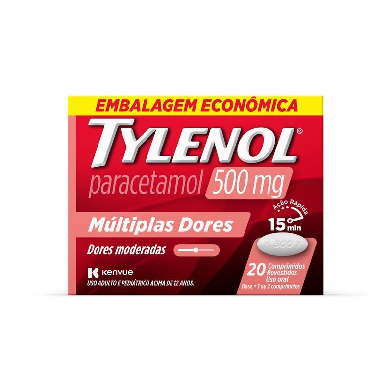 Tylenol 500mg c/20 Comprimidos